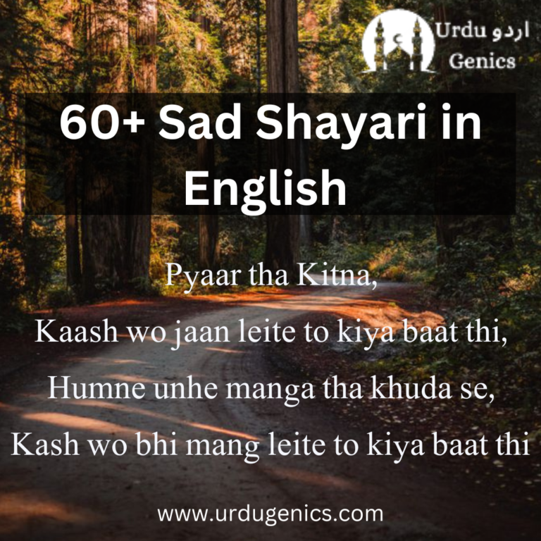 Sad Shayari in English